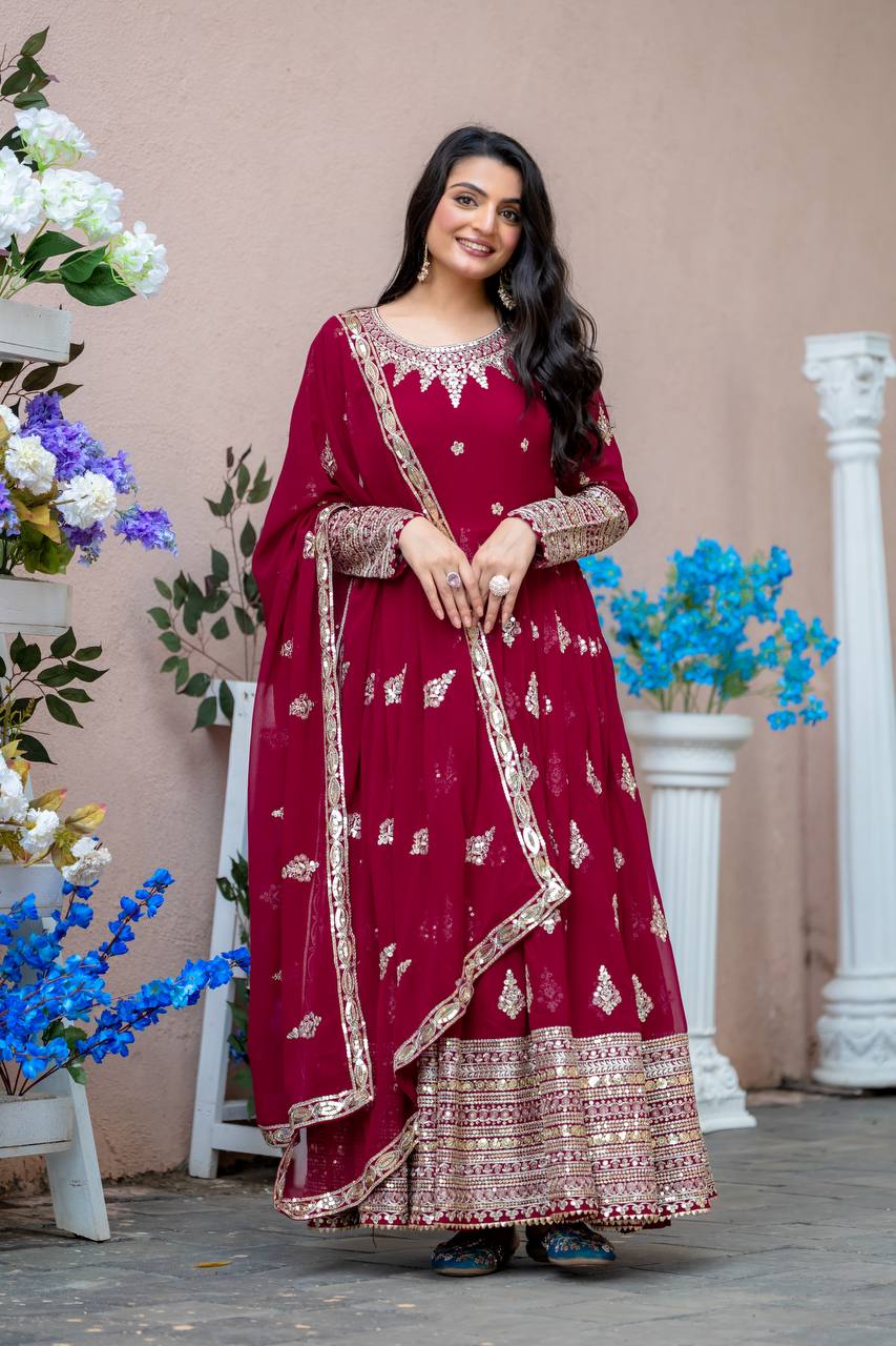 Premium Wedding Gown with Dupatta
