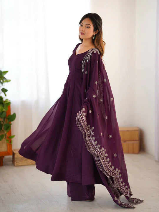 Heavy Designer Party Wear Gown with Dupatta